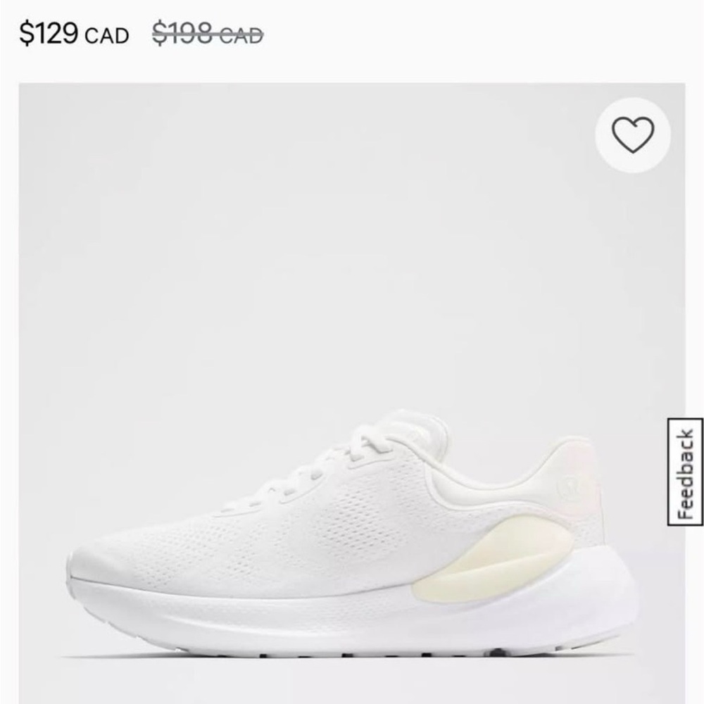 lululemon athletica Cream Athletic Shoes
